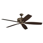 Monarch XL Outdoor Ceiling Fan - Weathered Copper / Brown