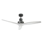 Propeller Black Ceiling Fan - Black / Bleached Blades