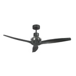 Propeller Black Ceiling Fan - Black / Black Blades