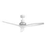 Propeller White Ceiling Fan - White / White Blades