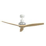 Propeller White Ceiling Fan - White / Natural Blades