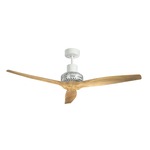 Propeller White Ceiling Fan - White / Natural 1 Blades