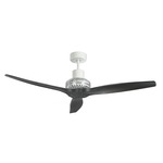 Propeller White Ceiling Fan - White / Black Blades