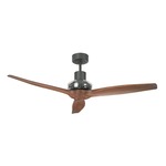 Propeller Graphite Ceiling Fan - Graphite / Natural 3 Blades