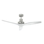Propeller Grey Ceiling Fan - Gray / White Blades