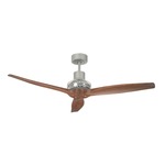 Propeller Grey Ceiling Fan - Gray / Natural 3 Blades