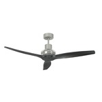 Propeller Grey Ceiling Fan - Gray / Black Blades
