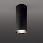 A-Tube Ceiling Flush Light - Matte Black / Matte Black