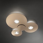 Bugia Triple Ceiling Flush Light - Gloss Bronze