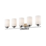 Bordeaux Bathroom Vanity Light - Chrome / Matte Opal