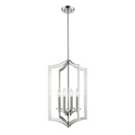 Zander Tall Pendant - Brushed Nickel