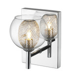 Auge Wall Light - Chrome / Clear