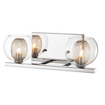 Auge Bathroom Vanity Light - Chrome / Clear