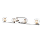 Auge Bathroom Vanity Light - Chrome / Clear