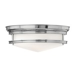 Hadley Ceiling Light Fixture - Chrome / Etched Glass