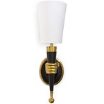 Brass Hand Wall Light - Polished Brass / White