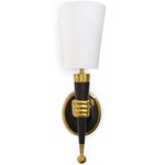 Brass Hand Wall Light - Polished Brass / White