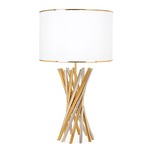 Electrum Table Lamp - Polished Brass / Oyster