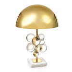 Globo Table Lamp - Clear Acrylic Spheres / Brass