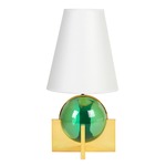 Globo Vanity Table Lamp - Polished Brass / White