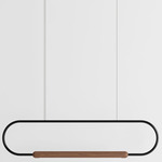 Link Horizontal Pendant - Walnut / Black