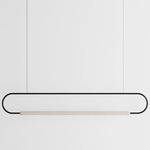 Link Horizontal Pendant - White Oak / Black