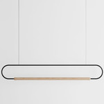 Link Horizontal Pendant - Natural Oak / Black