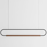 Link Horizontal Pendant - Walnut / Black