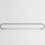 Link Horizontal Pendant - White Oak / Black