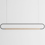 Link Horizontal Pendant - Natural Oak / Black