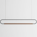 Link Horizontal Pendant - Walnut / Black