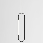 Link Vertical Pendant - Black Oak / Black