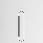 Link Vertical Pendant - Black Oak / Black
