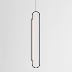 Link Vertical Pendant - Walnut / Black