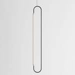 Link Vertical Pendant - White Oak / Black