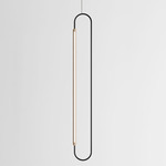 Link Vertical Pendant - Natural Oak / Black