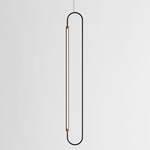 Link Vertical Pendant - Walnut / Black
