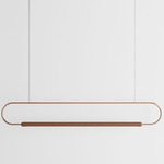 Link Horizontal Pendant - Walnut / Brushed Copper