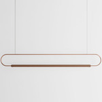 Link Horizontal Pendant - Walnut / Brushed Copper