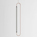 Link Vertical Pendant - Black Oak / Brushed Copper