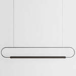 Link Horizontal Pendant - Black Oak / Brushed Stainless