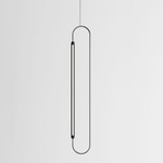 Link Vertical Pendant - Black Oak / Brushed Stainless