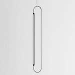 Link Vertical Pendant - Black Oak / Brushed Stainless