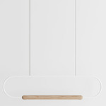 Link Horizontal Pendant - Natural Oak / White