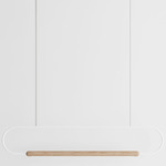 Link Horizontal Pendant - Natural Oak / White