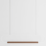 Link Horizontal Pendant - Walnut / White