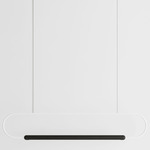 Link Horizontal Pendant - Black Oak / White