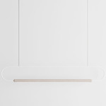 Link Horizontal Pendant - White Oak / White