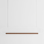 Link Horizontal Pendant - Walnut / White