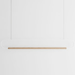 Link Horizontal Pendant - Natural Oak / White